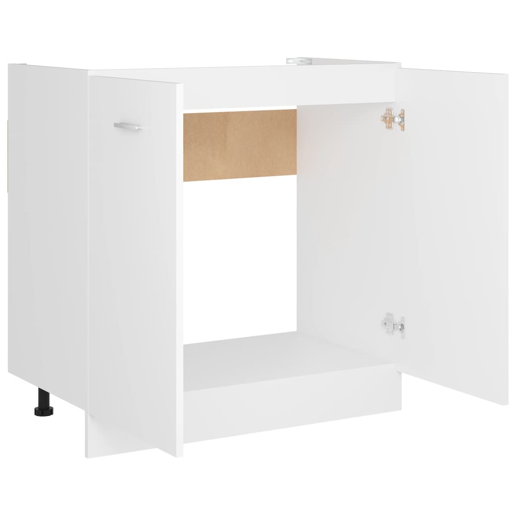 vidaXL Sink Bottom Cabinet Lyon White 80x46x81.5 cm Engineered Wood