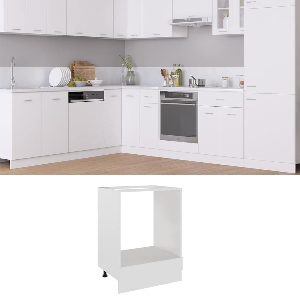 vidaXL Oven Cabinet Lyon White 60x46x81.5 cm Engineered Wood