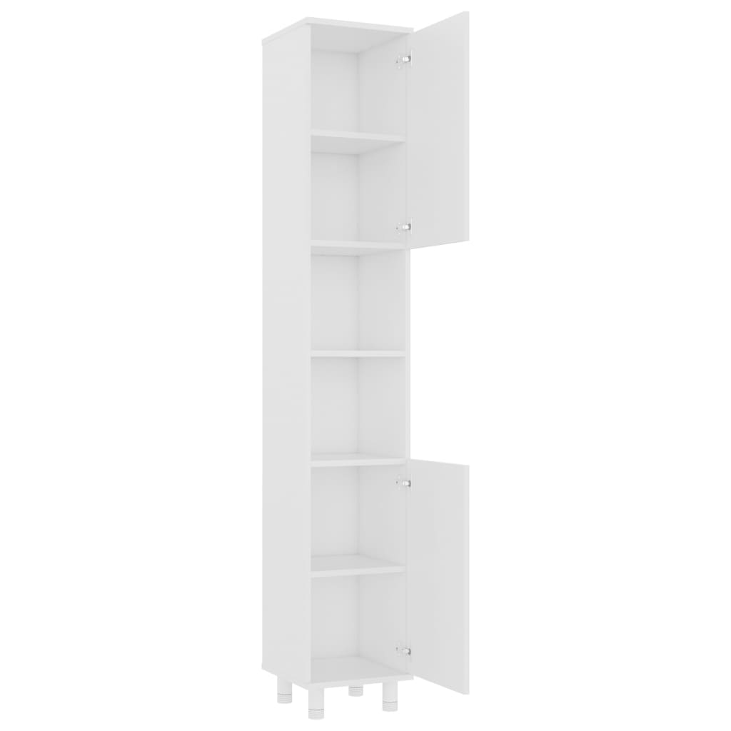 vidaXL Bathroom Cabinet White 30x30x179 cm Engineered Wood