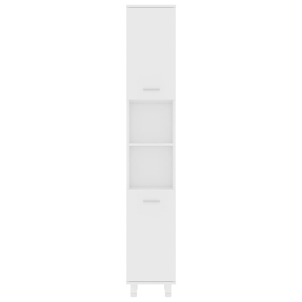 vidaXL Bathroom Cabinet White 30x30x179 cm Engineered Wood