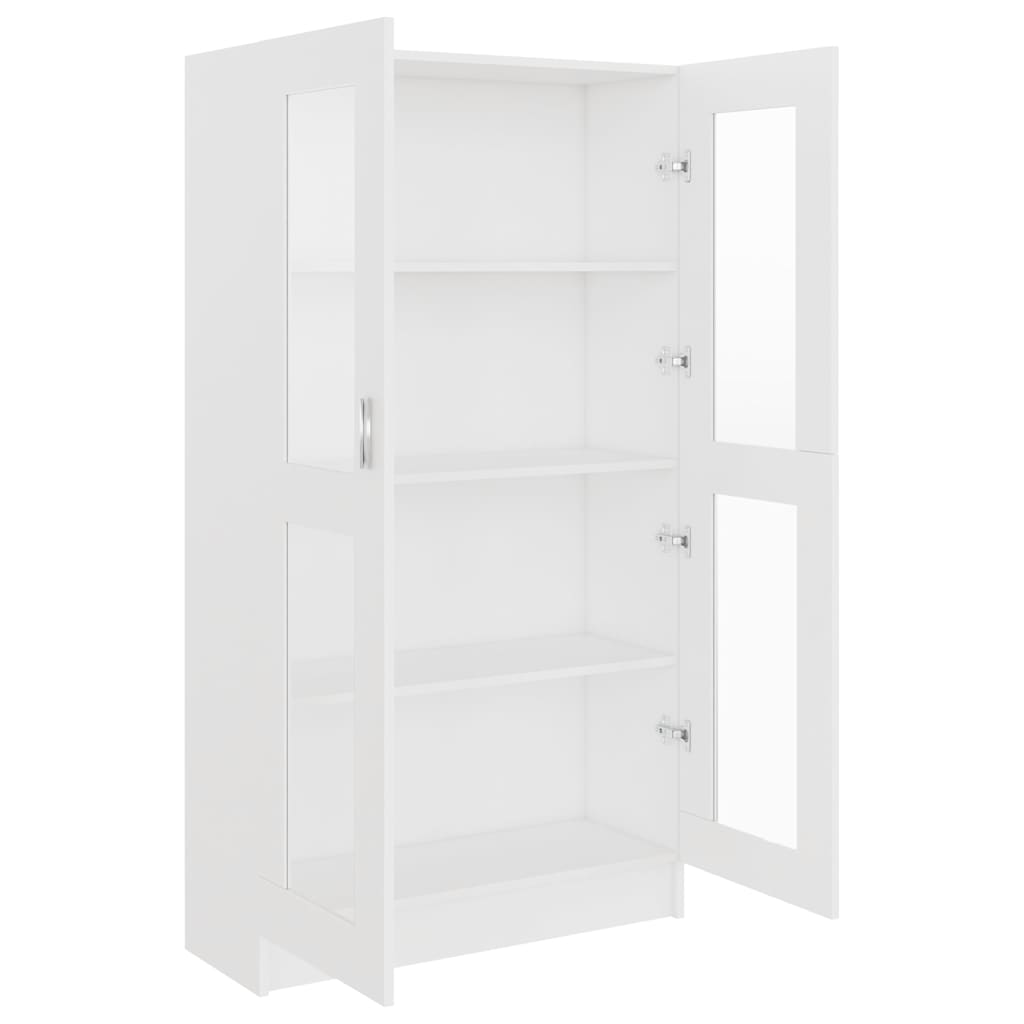 vidaXL Vitrine Cabinet White 82.5x30.5x150 cm Engineered Wood