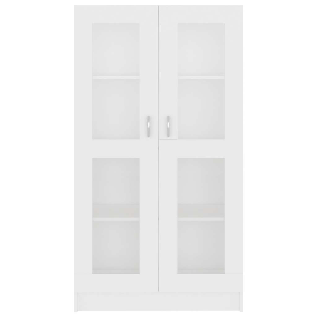 vidaXL Vitrine Cabinet White 82.5x30.5x150 cm Engineered Wood