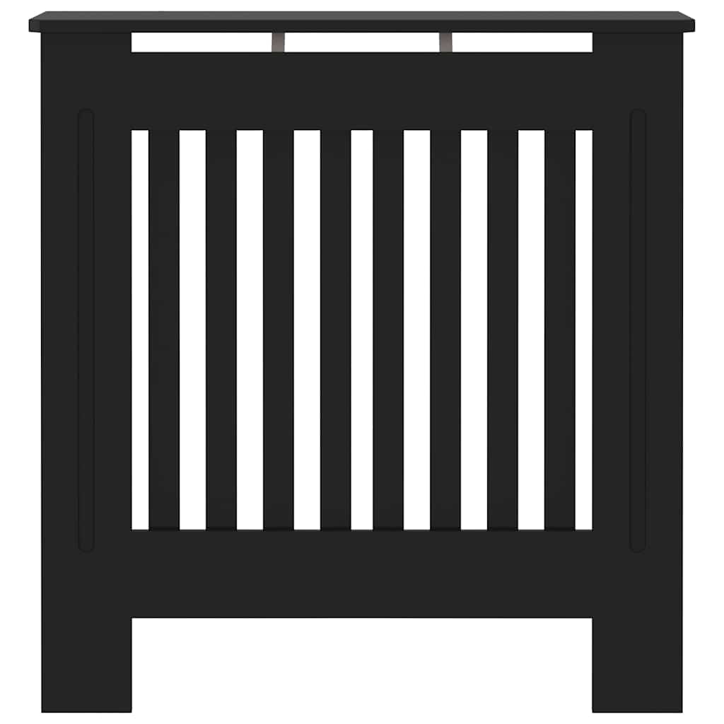 vidaXL MDF Radiator Cover Black 78 cm