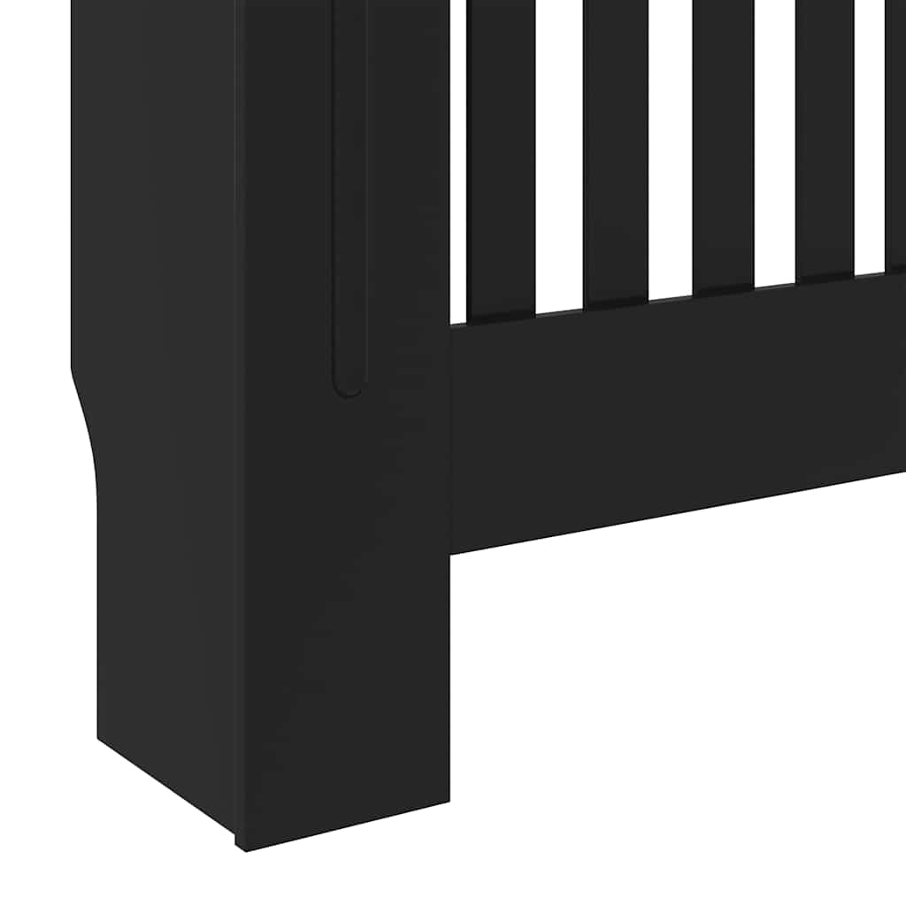 vidaXL MDF Radiator Cover Black 78 cm