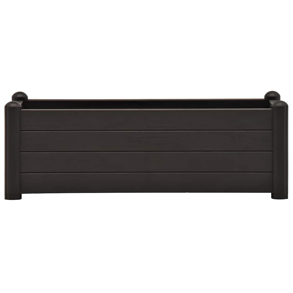 vidaXL Garden Raised Bed PP Anthracite 100x43x35 cm