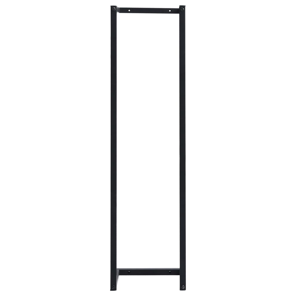vidaXL Towel Rack Black 25x20x95 cm Iron