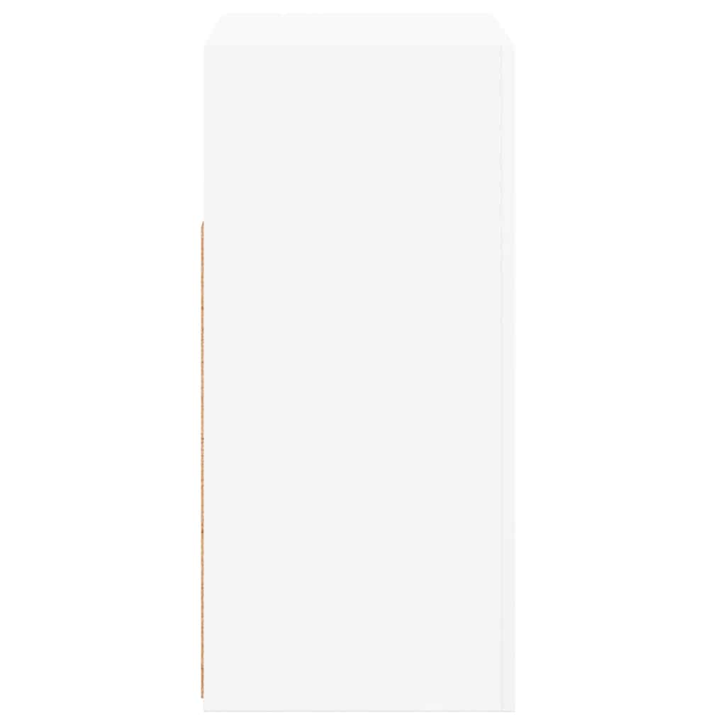 vidaXL Sideboard with LED Lights White 80x35x75 cm