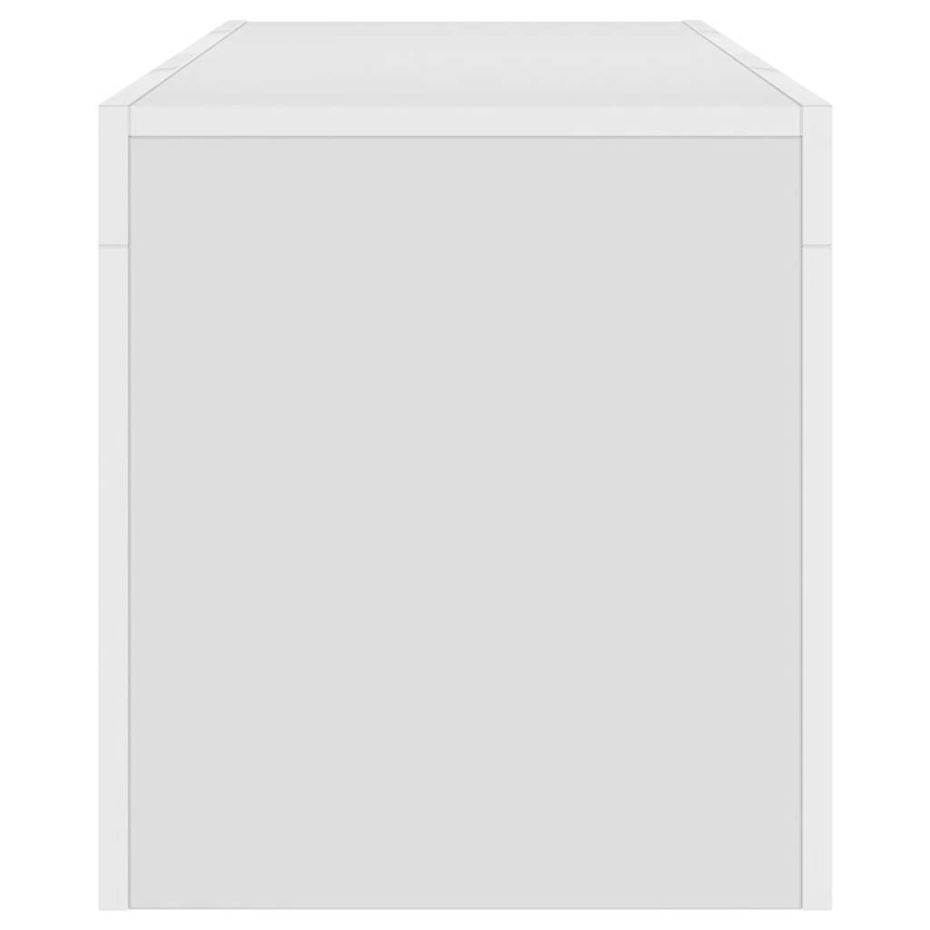 vidaXL TV Cabinet with LED Lights White 120x35x40 cm