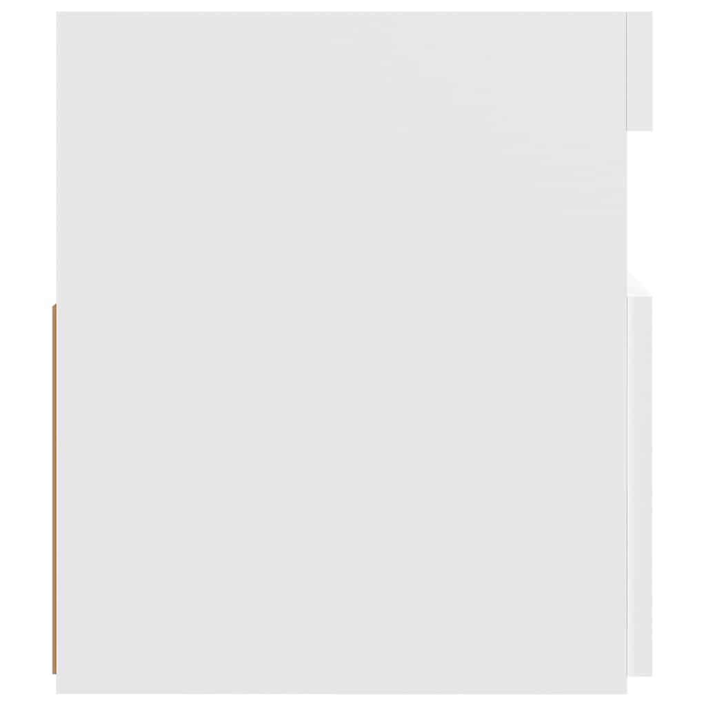 vidaXL TV Cabinet with LED Lights White 120x35x40 cm