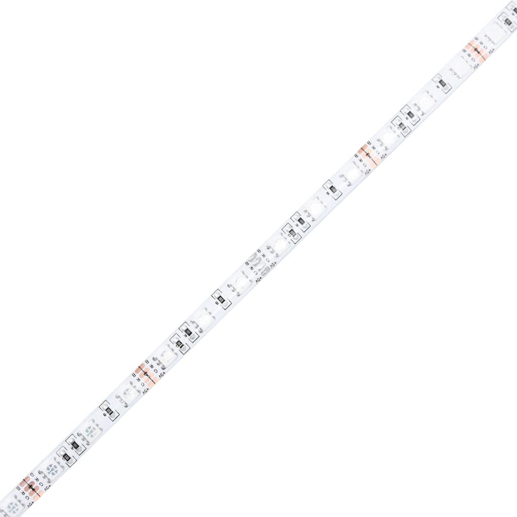 vidaXL TV Cabinet with LED Lights White 90x35x40 cm