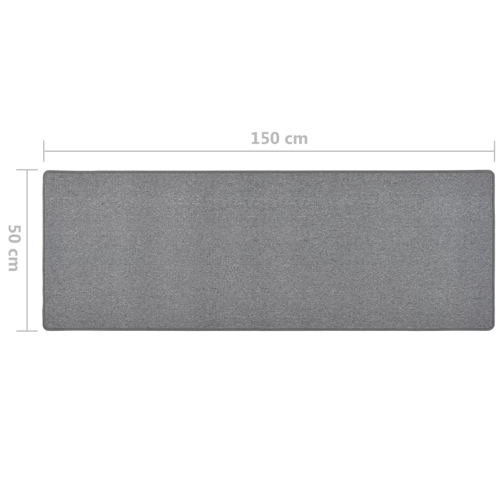 vidaXL Carpet Runner Dark Grey 50x150 cm