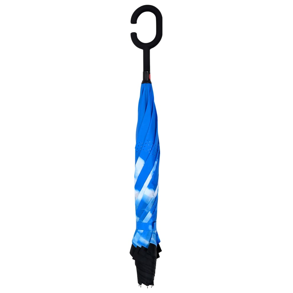 vidaXL Umbrella C-handle Black 108 cm
