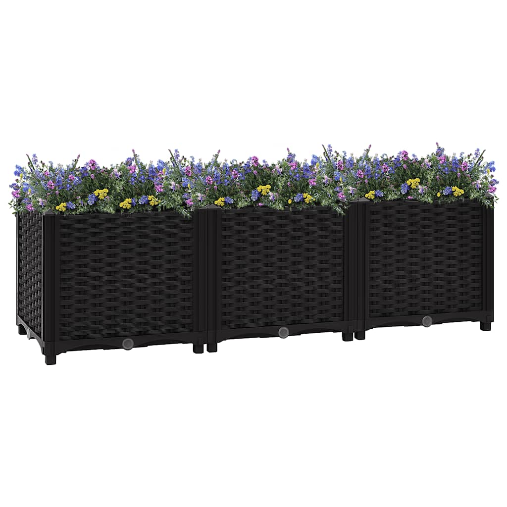 vidaXL Raised Bed 120x40x38 cm Polypropylene
