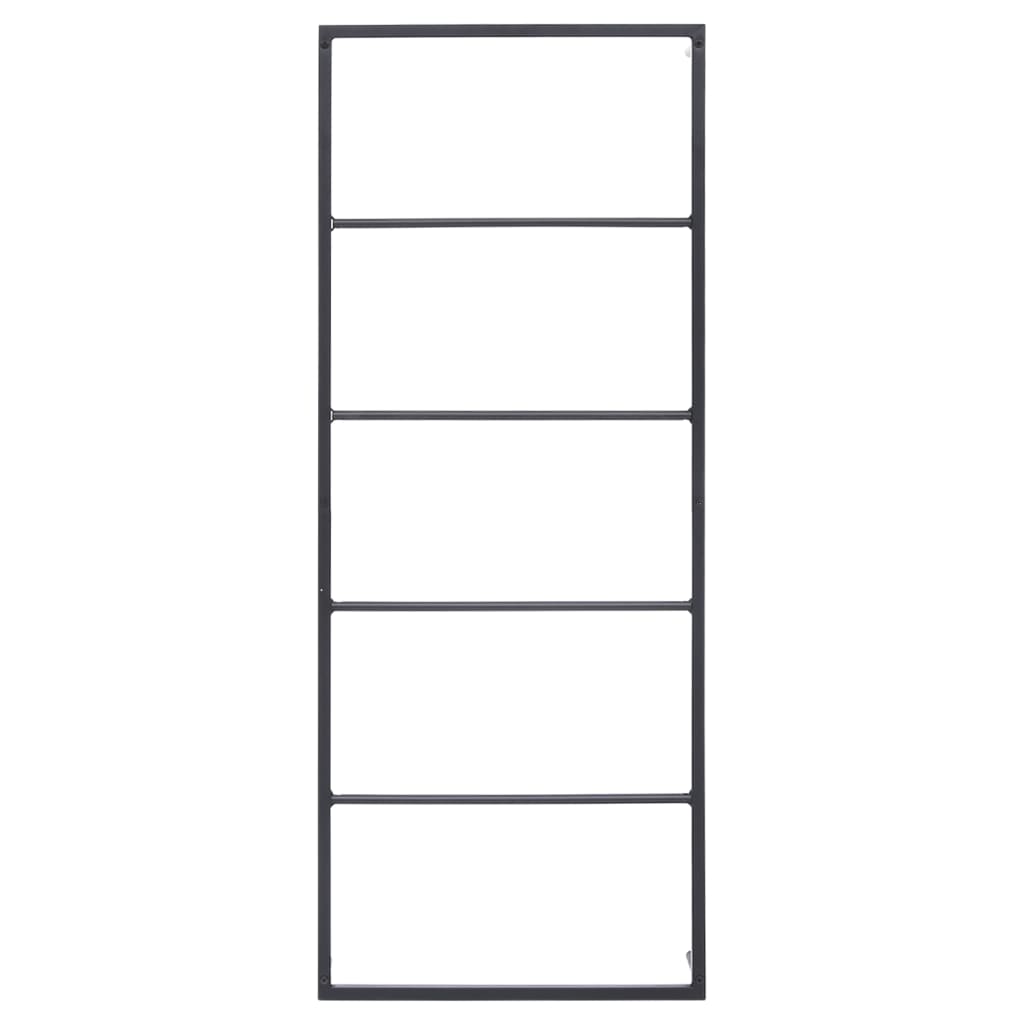 vidaXL Towel Rack Black 45x10x115 cm Steel