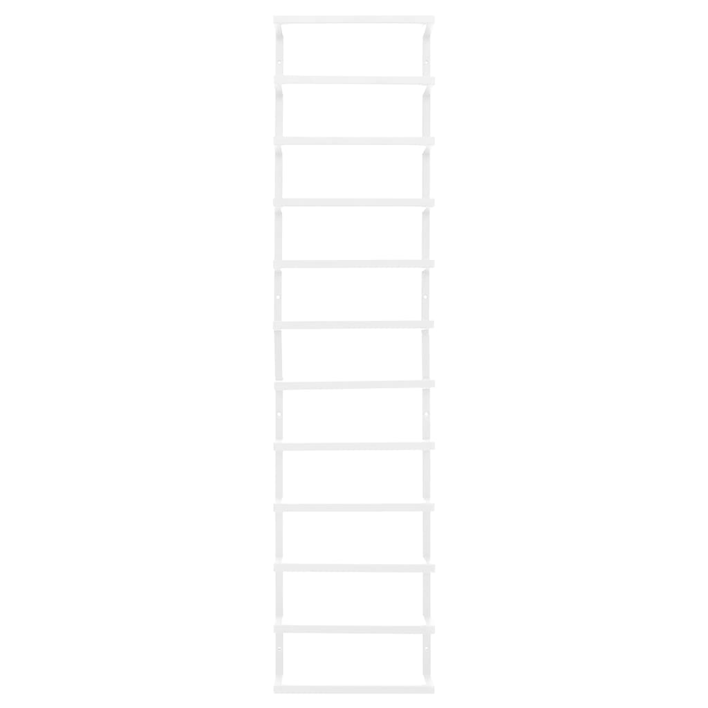 vidaXL Towel Rack White 24x12x96 cm Steel