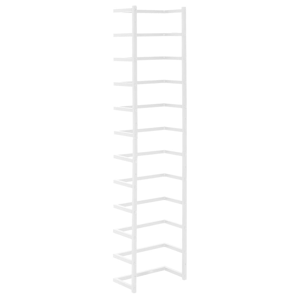 vidaXL Towel Rack White 24x12x96 cm Steel