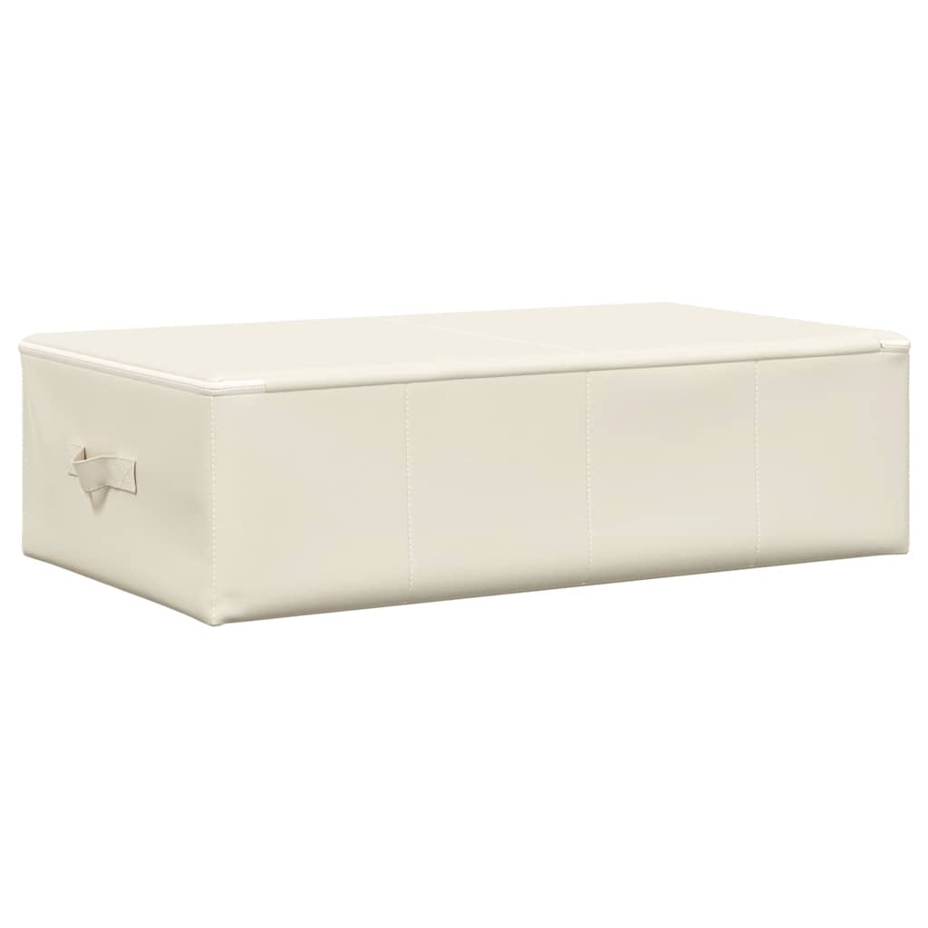 vidaXL Storage Boxes 2 pcs Fabric 70x40x18 cm Cream