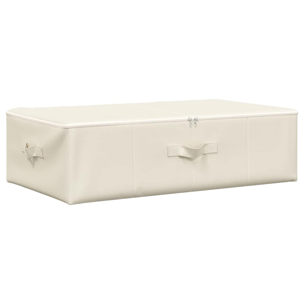 vidaXL Storage Boxes 2 pcs Fabric 70x40x18 cm Cream