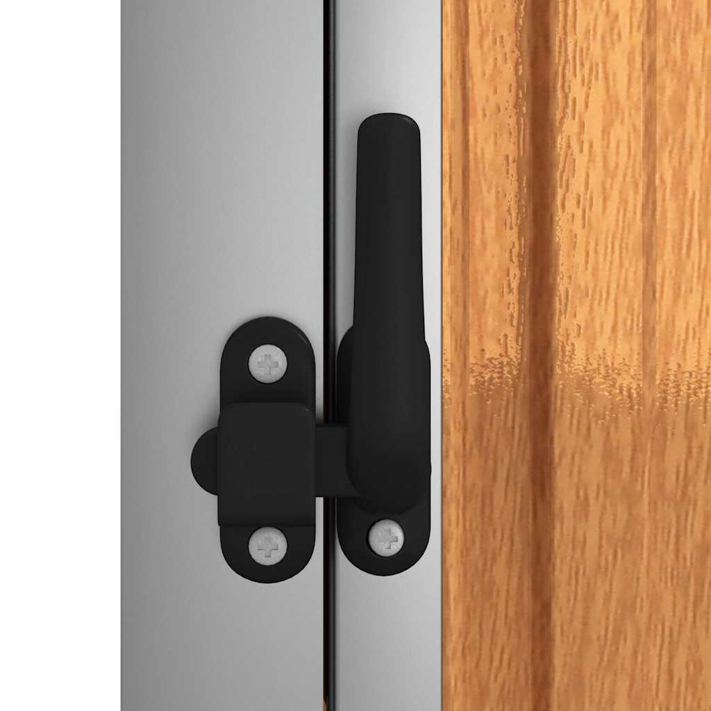 vidaXL Garden Tool Shed Brown 88x89x161 cm Galvanised Steel