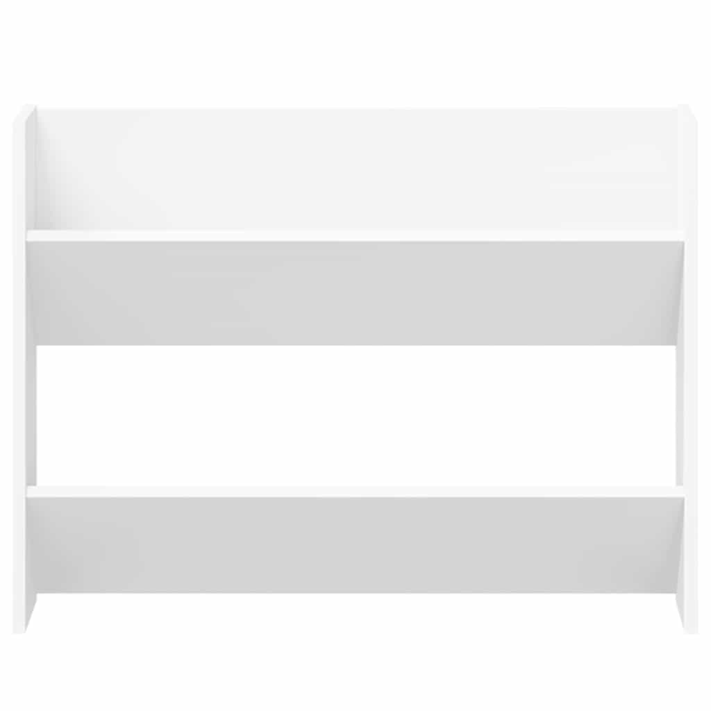 vidaXL Wall Shoe Cabinet White 80x18x60 cm Engineered Wood