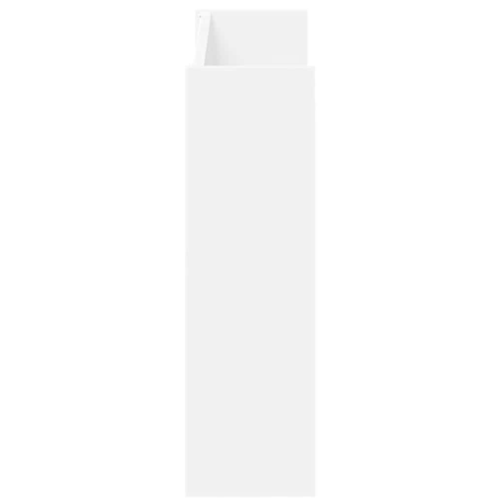 vidaXL Wall Shoe Cabinet White 80x18x60 cm Engineered Wood