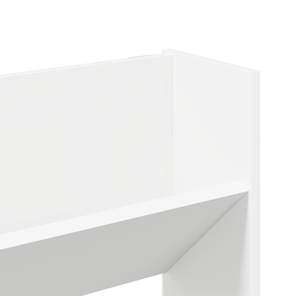 vidaXL Wall Shoe Cabinet White 80x18x60 cm Engineered Wood