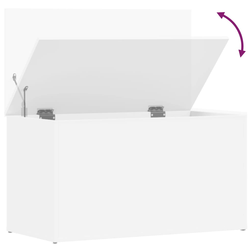 vidaXL Storage Chest White 84x42x46 cm Engineered Wood