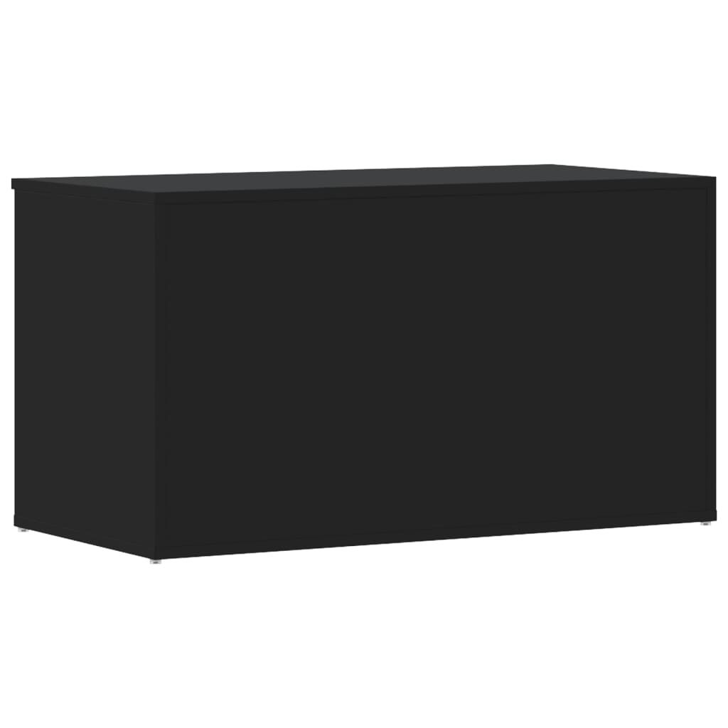 vidaXL Storage Chest Black 84x42x46 cm Engineered Wood