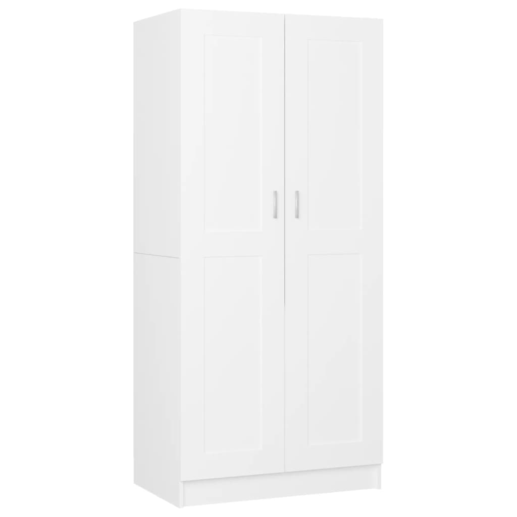 vidaXL Wardrobe White 82.5x51.5x180 cm Engineered Wood