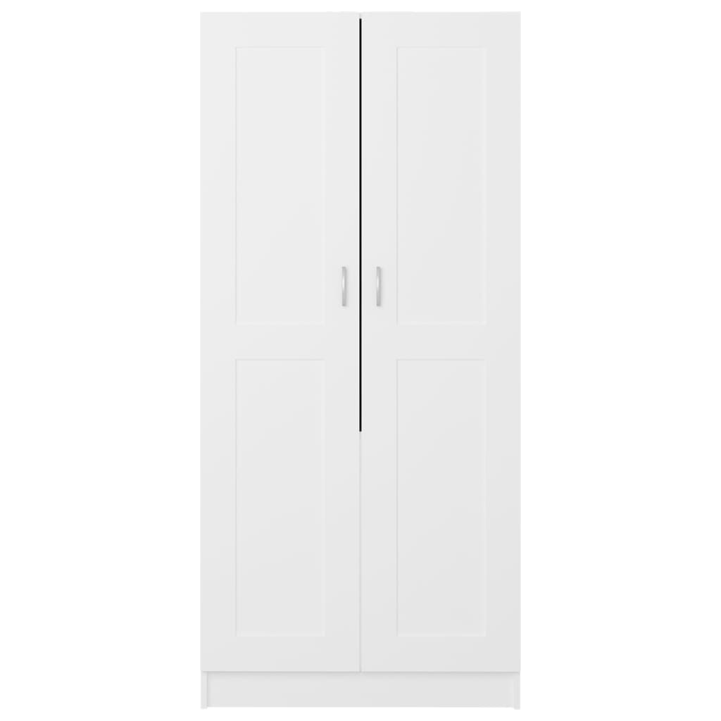 vidaXL Wardrobe White 82.5x51.5x180 cm Engineered Wood