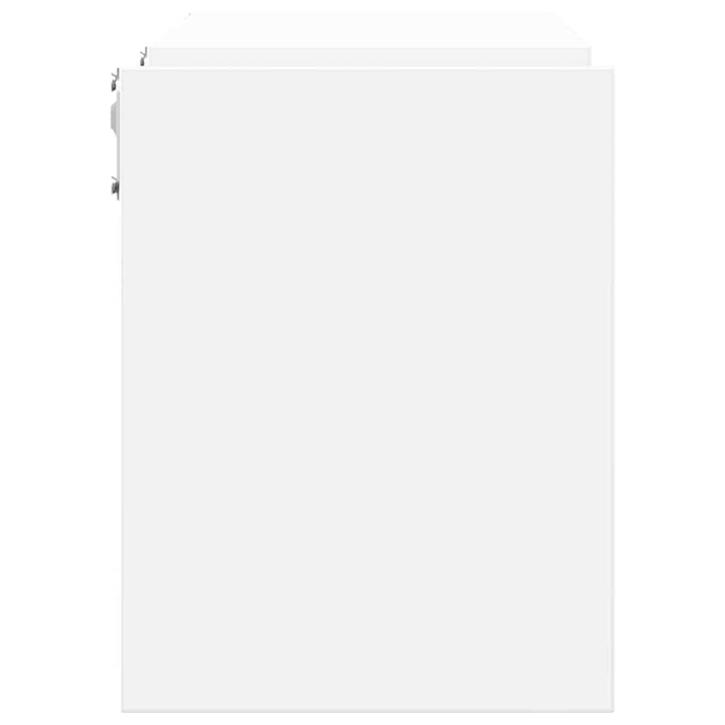 vidaXL Wall Shelf 2 pcs White 100x15x20 cm Engineered Wood