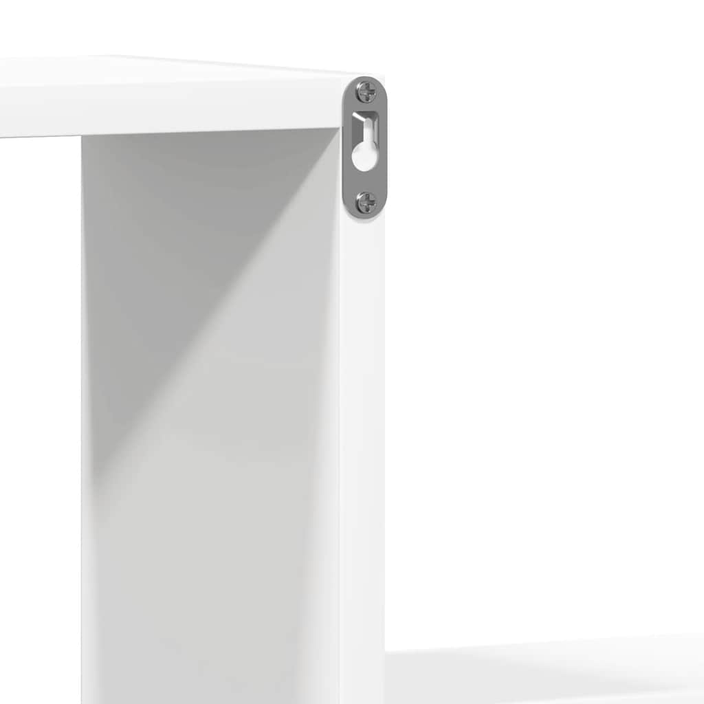 vidaXL Wall Shelf 2 pcs White 100x15x20 cm Engineered Wood