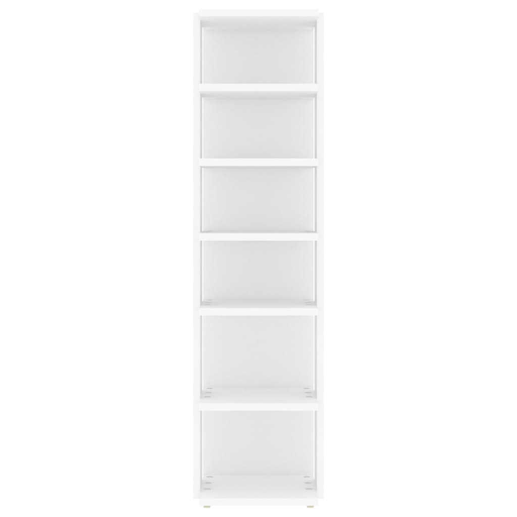 vidaXL Shoe Cabinet White 27.5x27x102 cm Engineered Wood