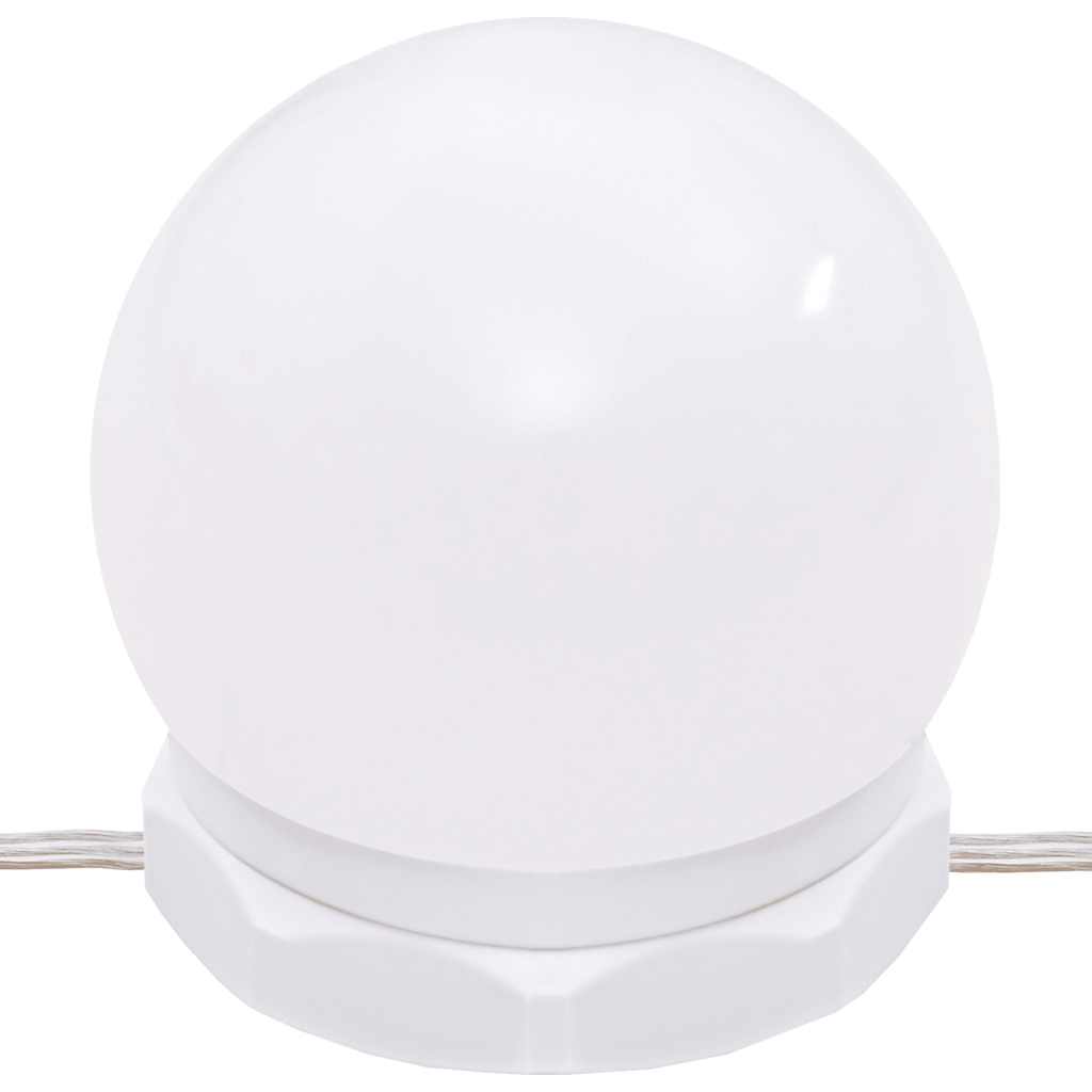 vidaXL Mirror Cabinet with LED White 60x31.5x62 cm