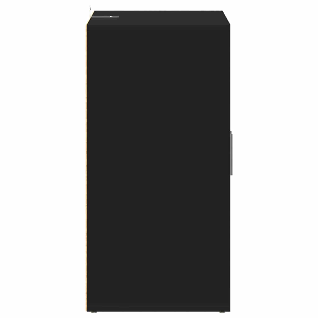 vidaXL Shoe Cabinet Black 60x35x70 cm Engineered Wood