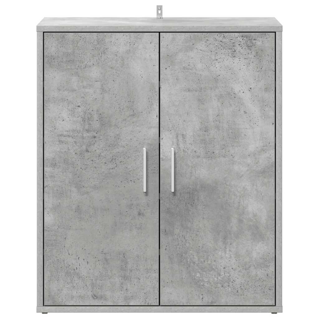vidaXL Shoe Cabinet Concrete Grey 60x35x70 cm Engineered Wood