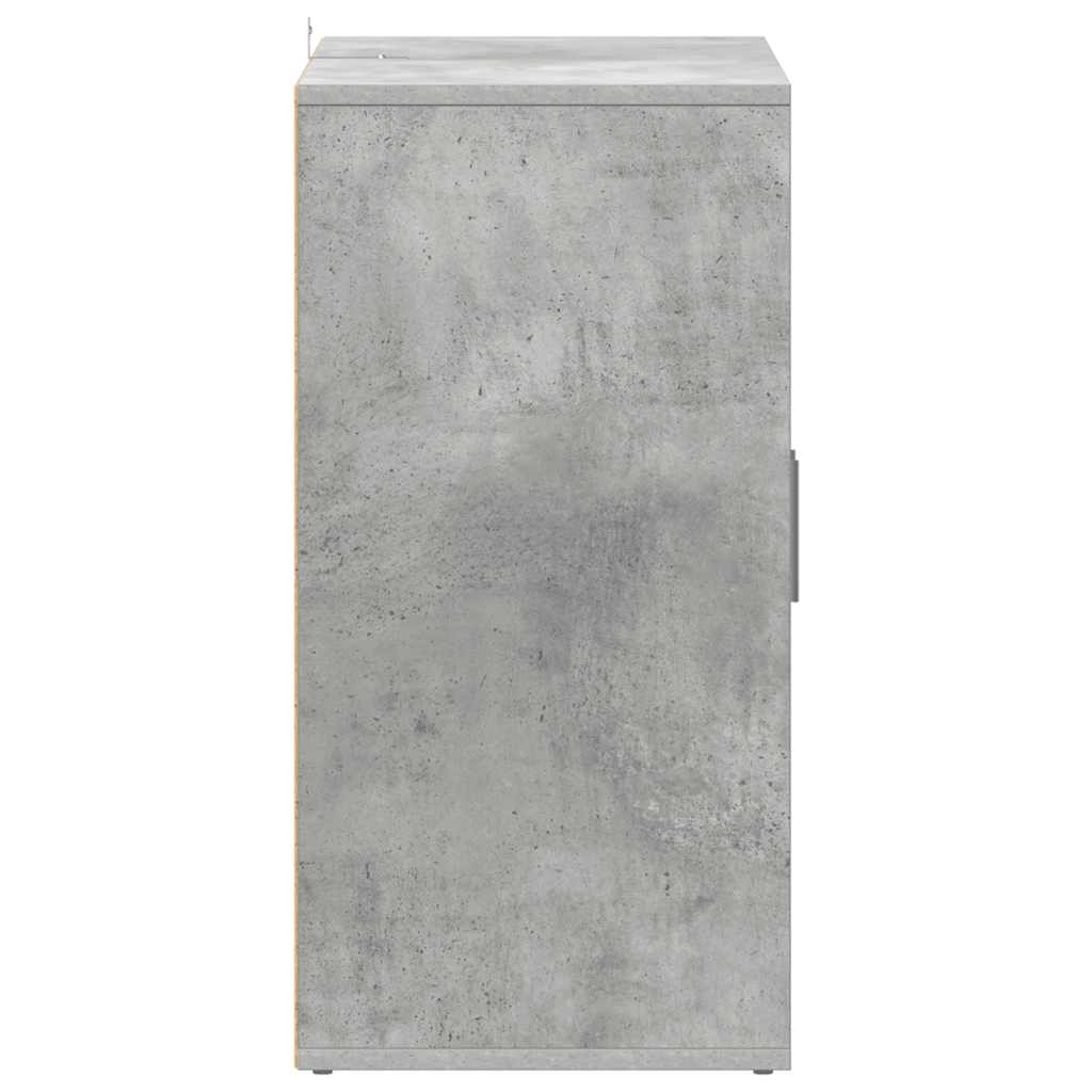 vidaXL Shoe Cabinet Concrete Grey 60x35x70 cm Engineered Wood