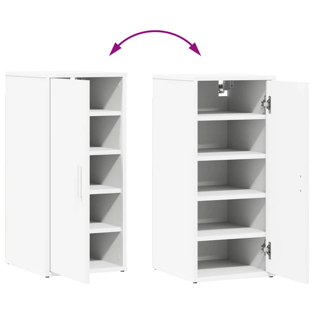 vidaXL Shoe Cabinet White 32x35x70 cm Engineered Wood