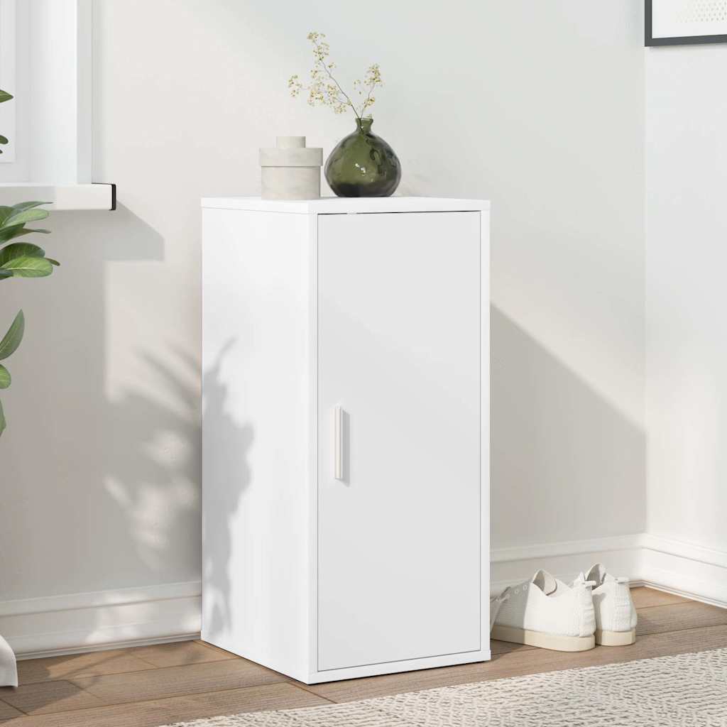 vidaXL Shoe Cabinet White 32x35x70 cm Engineered Wood