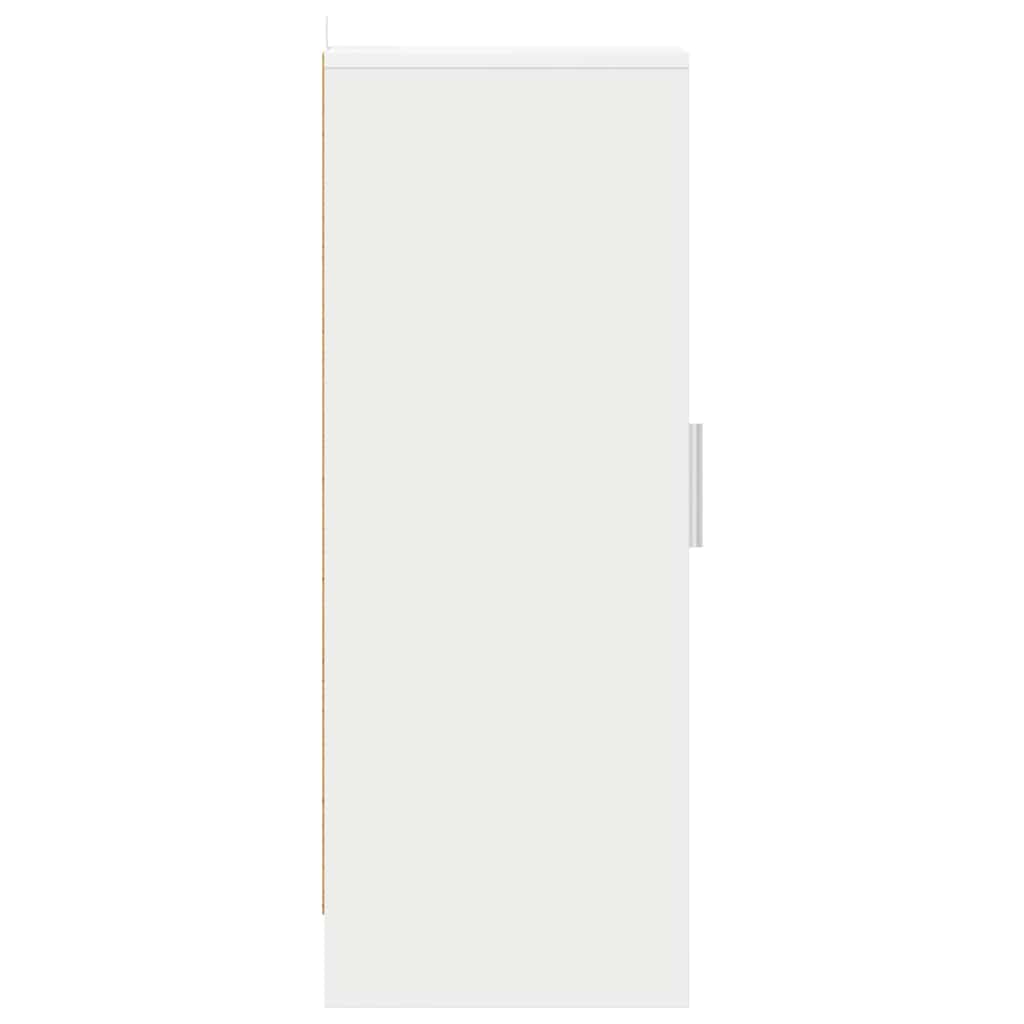 vidaXL Shoe Cabinet White 32x35x92 cm Engineered Wood