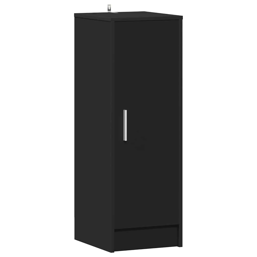 vidaXL Shoe Cabinet Black 32x35x92 cm Engineered Wood