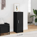 vidaXL Shoe Cabinet Black 32x35x92 cm Engineered Wood