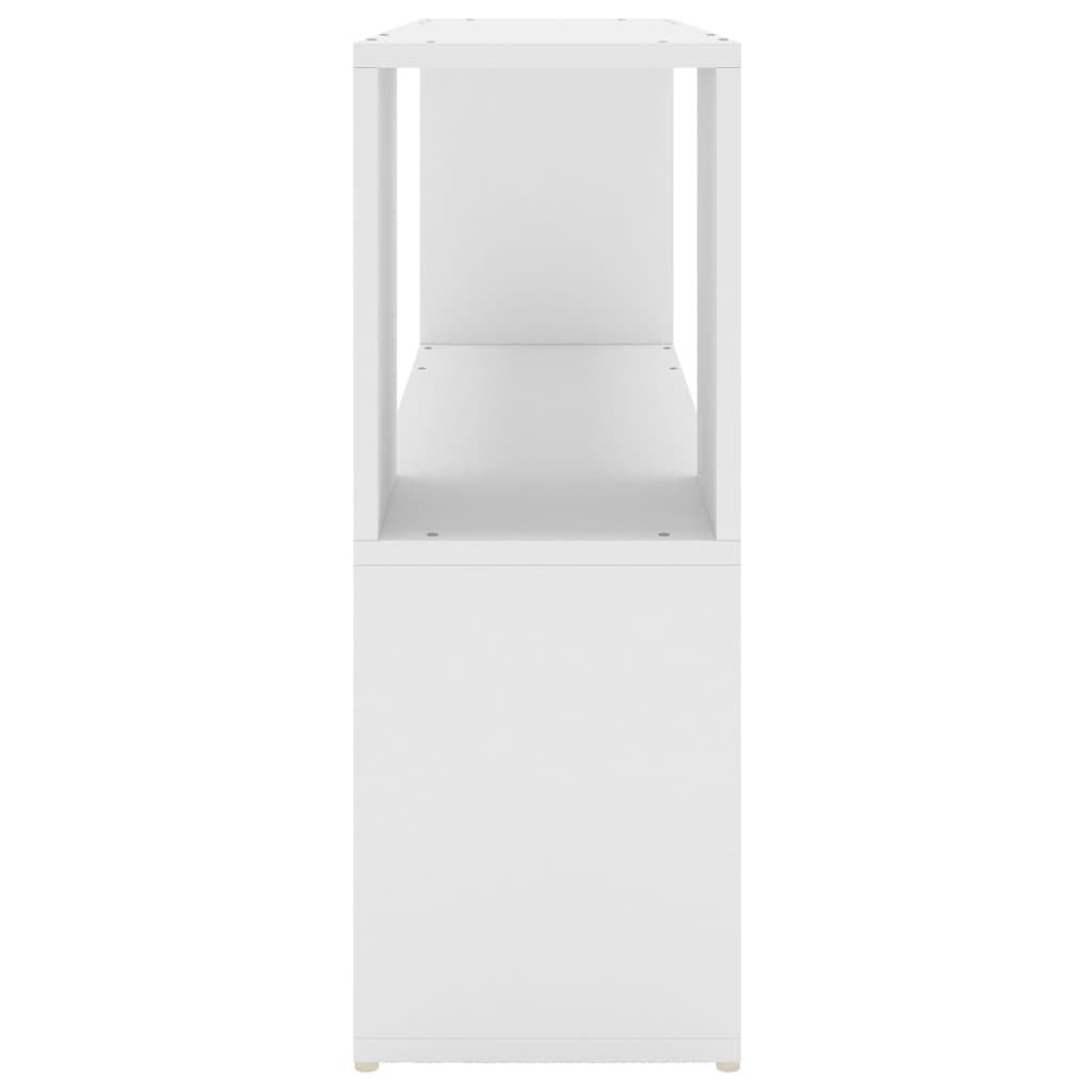 vidaXL Book Cabinet White 100x24x63 cm Engineered Wood