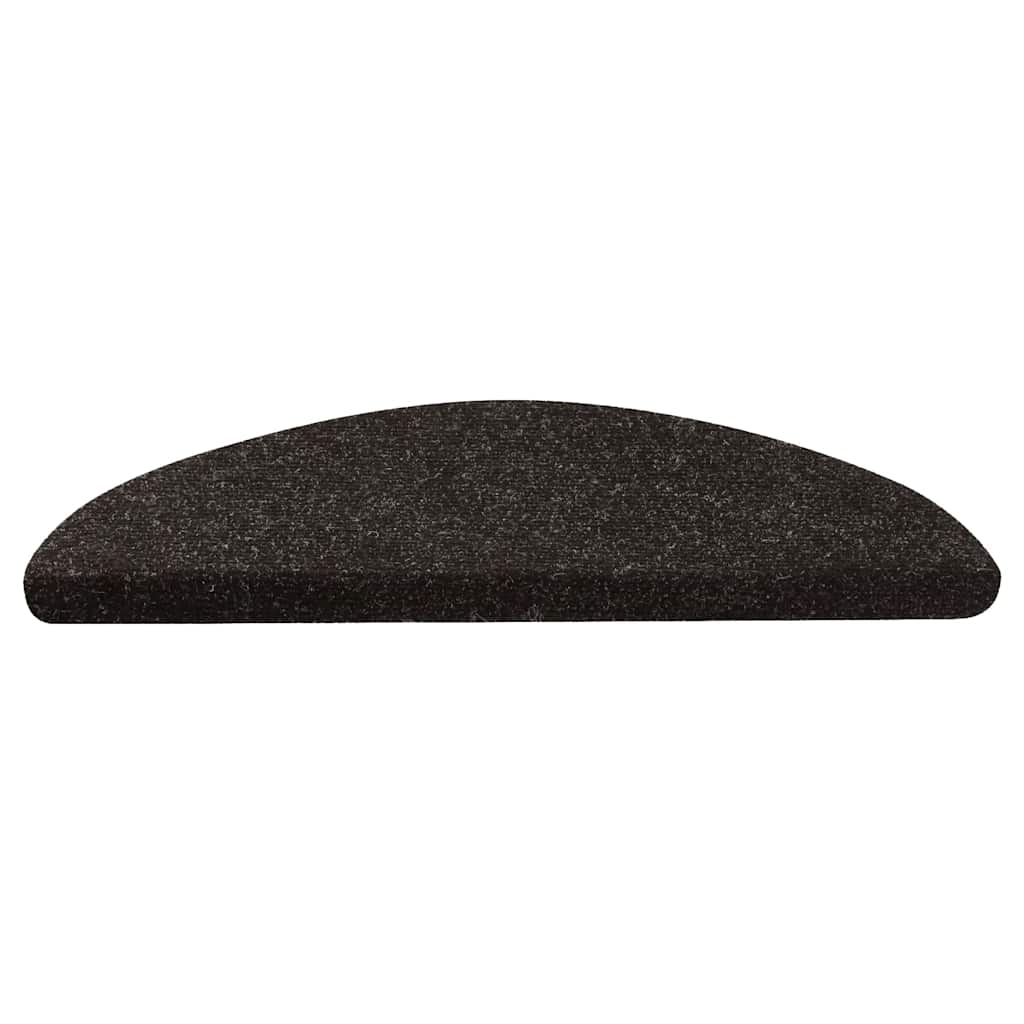 vidaXL Stair Mats Self-adhesive 15 pcs 56x17x3 cm Anthracite