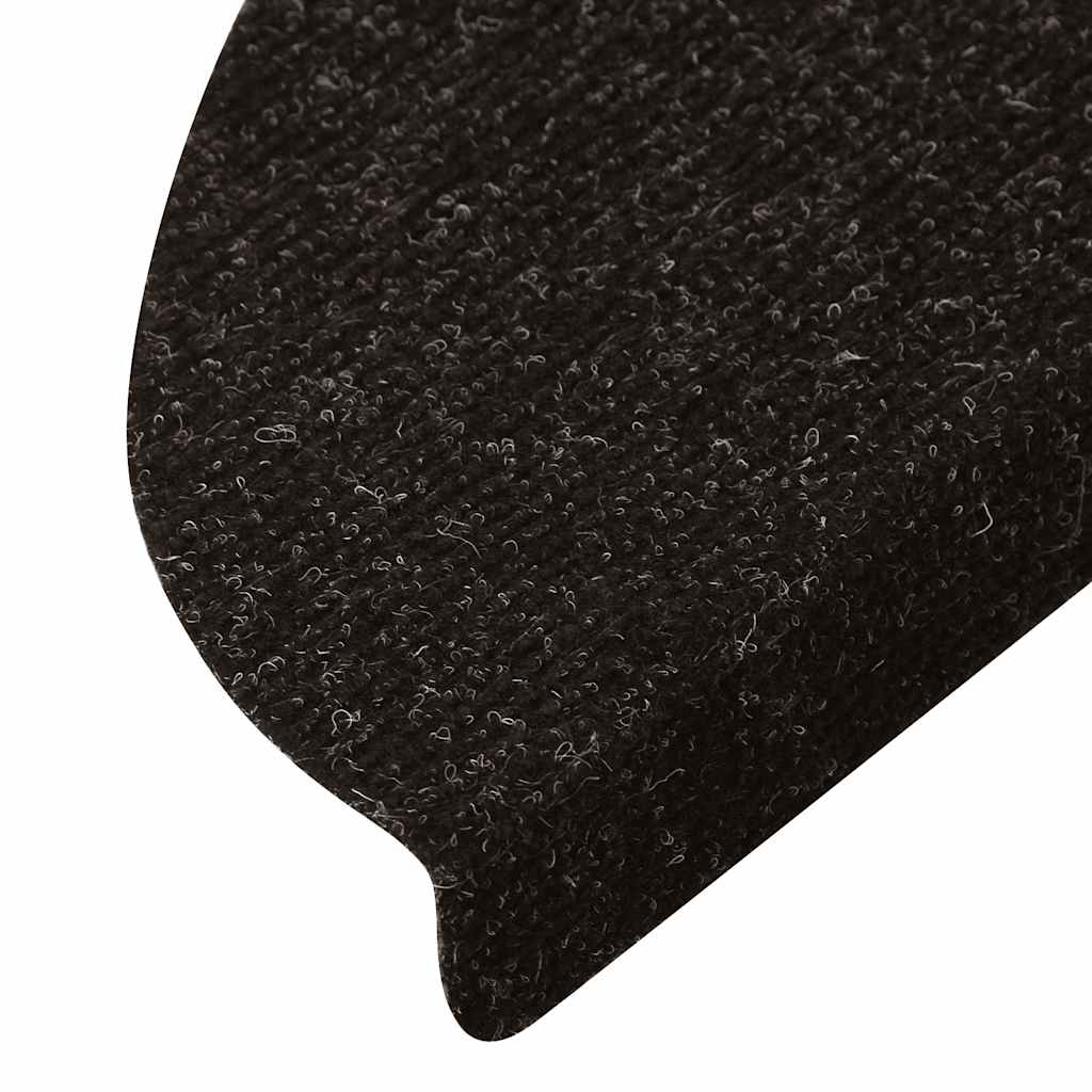 vidaXL Stair Mats Self-adhesive 15 pcs 56x17x3 cm Anthracite