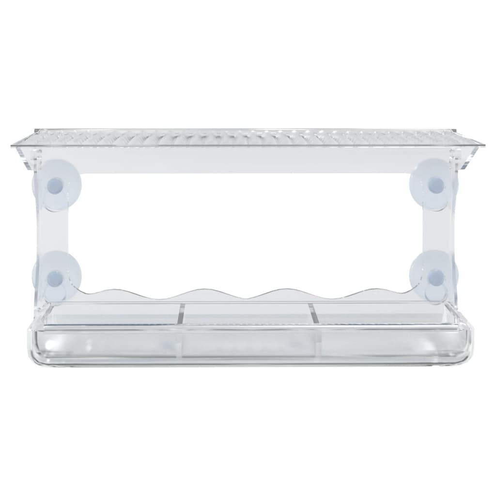 vidaXL Window Bird Feeders 2 pcs Acrylic 30x12x15 cm