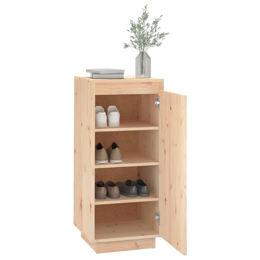 vidaXL Shoe Cabinet 35x35x80 cm Solid Wood Pine