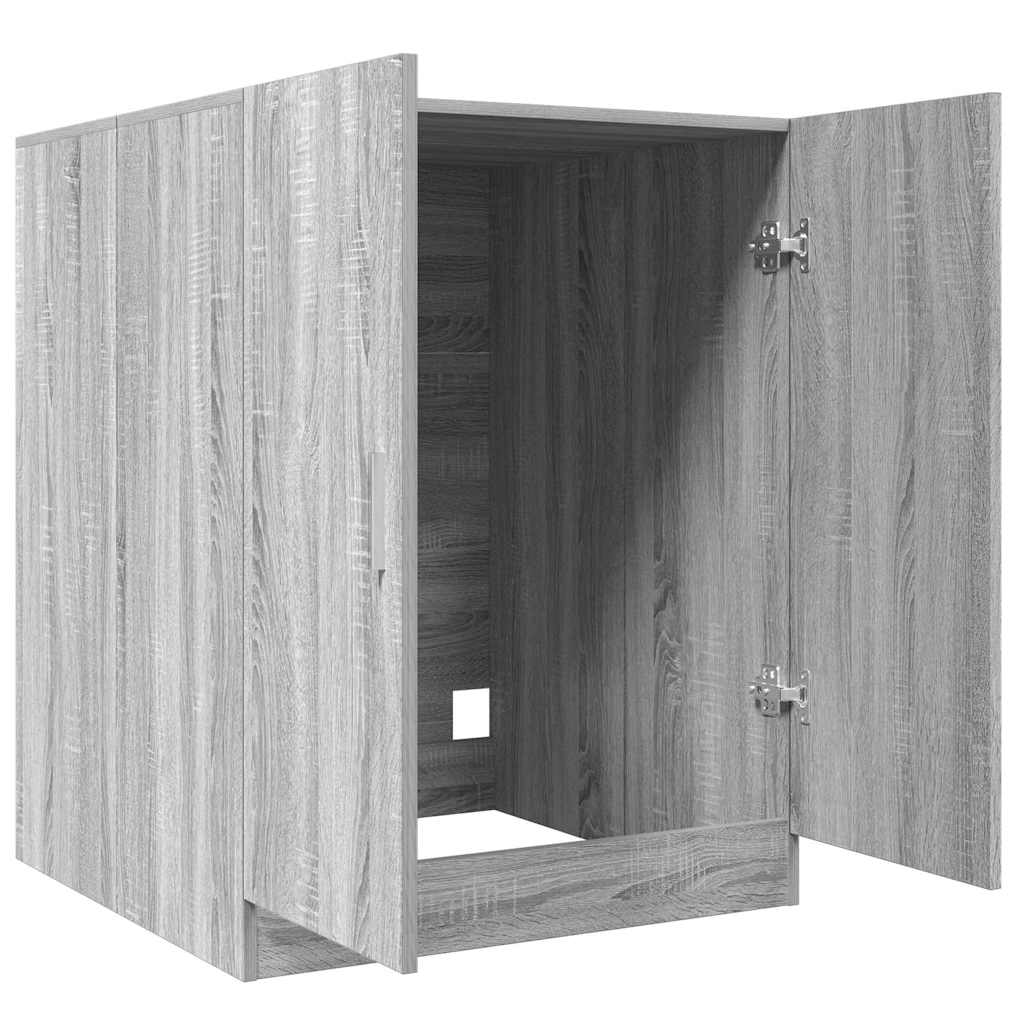 vidaXL Washing Machine Cabinet Grey sonoma 71x71.5x91.5 cm