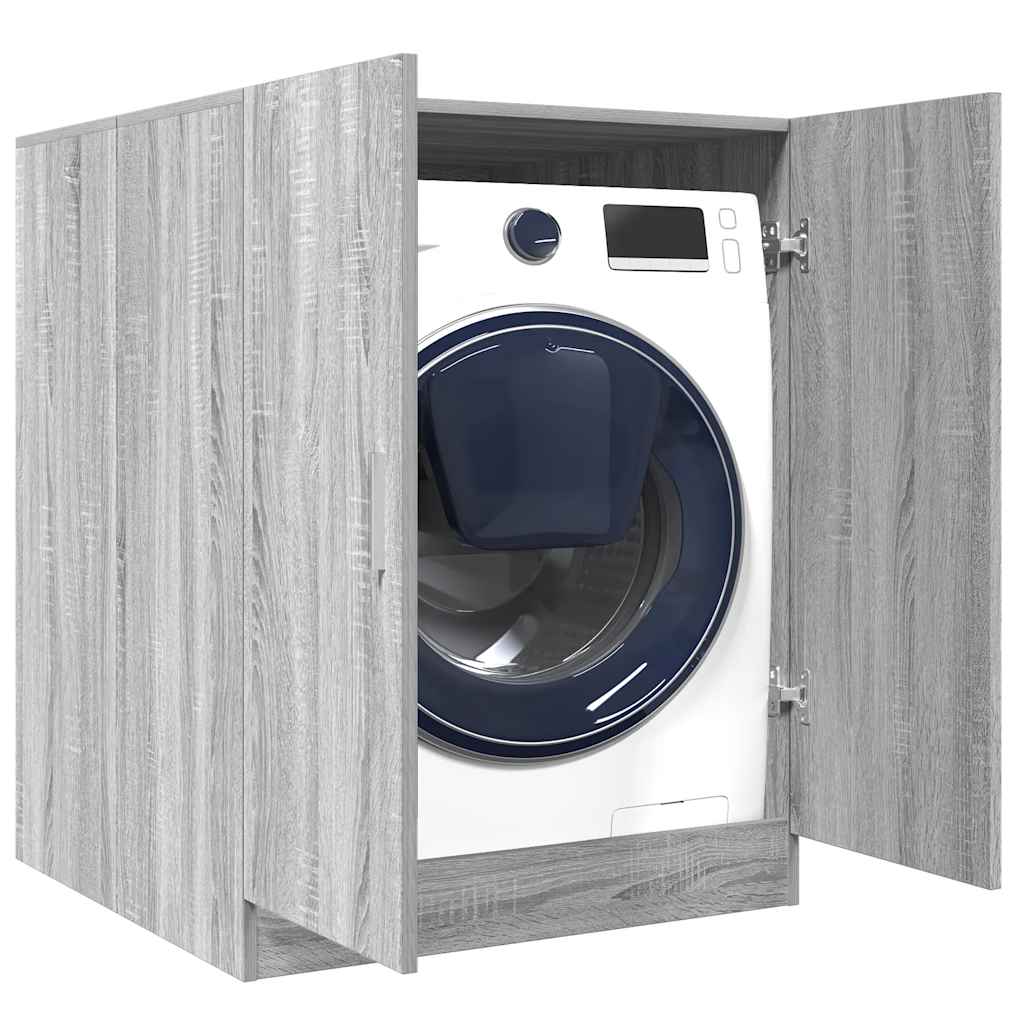 vidaXL Washing Machine Cabinet Grey sonoma 71x71.5x91.5 cm