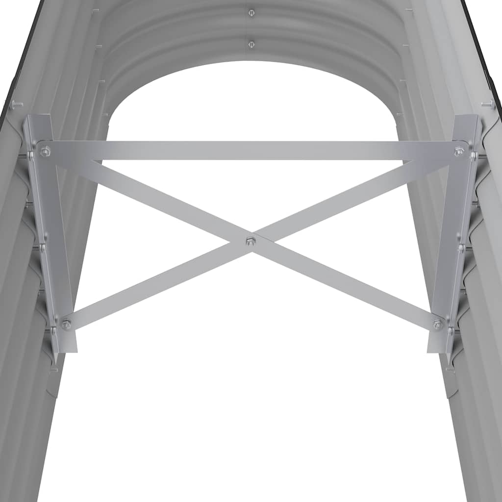 vidaXL Garden Raised Bed Galvanised Steel 152x40x36 cm Anthracite